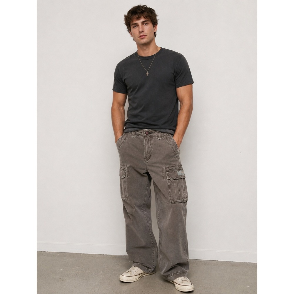 Fox Racing Cargo Pants Mens 32x32 Brown Cotton Utility Skate Y2K Workwear